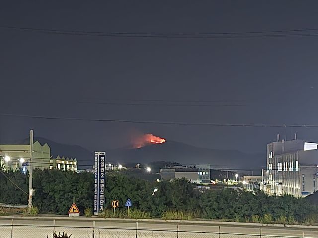 포항 곤륜산 화재