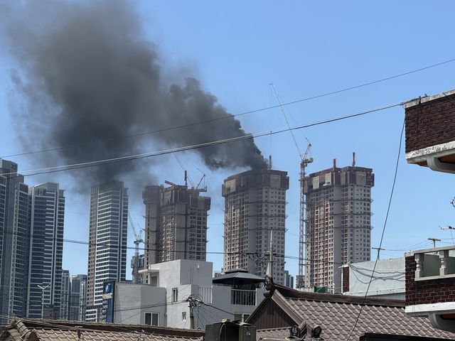 대구 북구 칠성동 아파트 공사장 화재