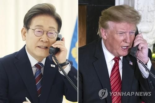 이재명 대통령-트럼프 미국 대통령 통화