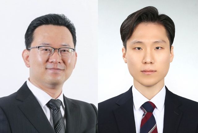 UNIST 김채운 교수(왼쪽)와 제1저자 김진균 박사(오른쪽)