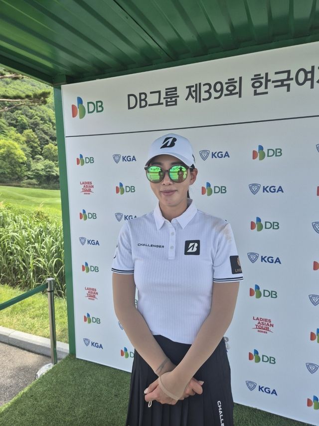 한국여자오픈 1라운드를 마친 홍진주.