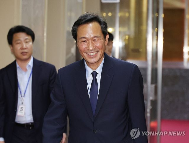 국회 방문한 우상호 정무수석