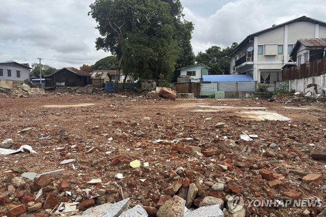 미얀마 네피도 지진 피해 현장