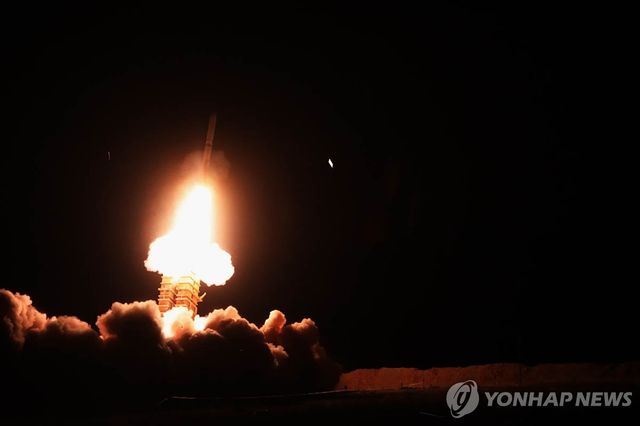 지난 1월 이란군의 미사일 발사 훈련 장면