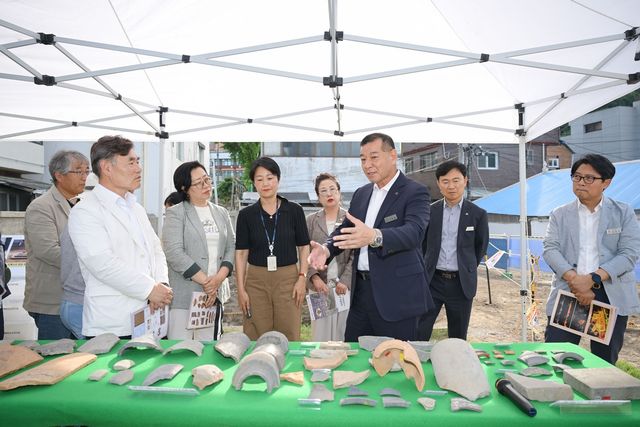 공주 대통사지 출토 유물 공개 설명회 