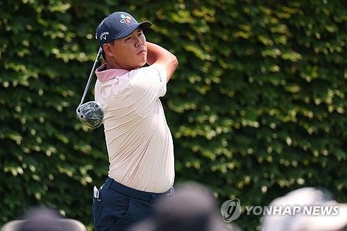 김시우의 티샷.