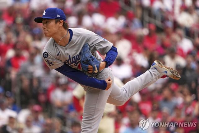 다저스의 일본인 투수 야마모토