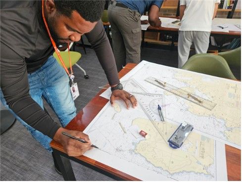 수로 측량 과정 교육 모습