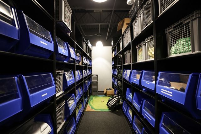 샬럿FC 클럽하우스의 장비실