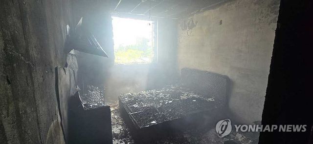 원주 호텔서 화재…진화 중