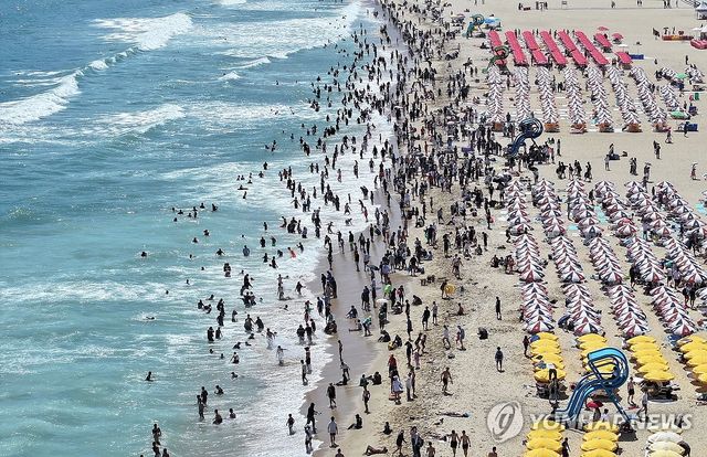 지난해 해운대해수욕장 모습