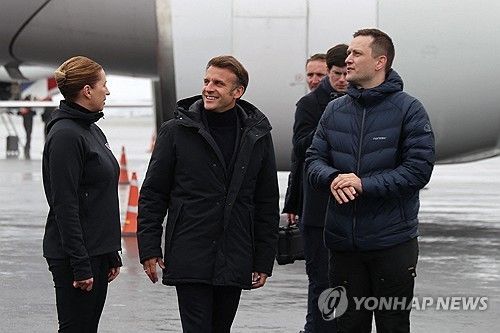 그린란드 방문한 마크롱