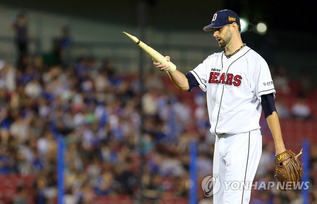 두산 시절의 니퍼트