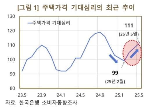한은 "금리인하기 집값 상승 기대, 거시건전성 정책으로 완화" - 2