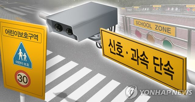 스쿨존 과속단속 카메라 (PG)