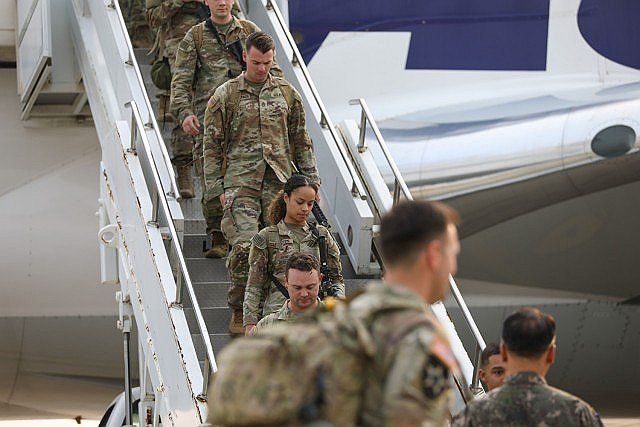 주한미군 스트라이커여단 교대병력 한국 도착