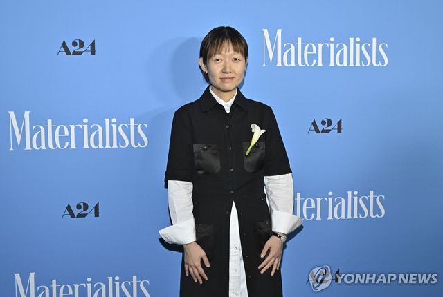 지난 7일 영화 '머티리얼리스트' 시사회 참석한 셀린 송 감독
