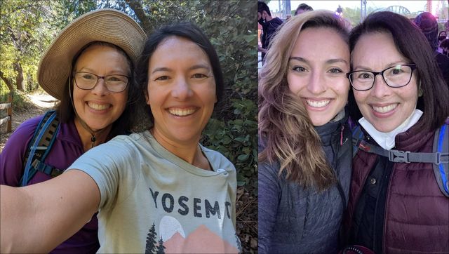 고넨 씨와 첫째 딸 샹탈(왼쪽에서 두 번째), 둘째 딸 노아(왼쪽에서 세 번째)