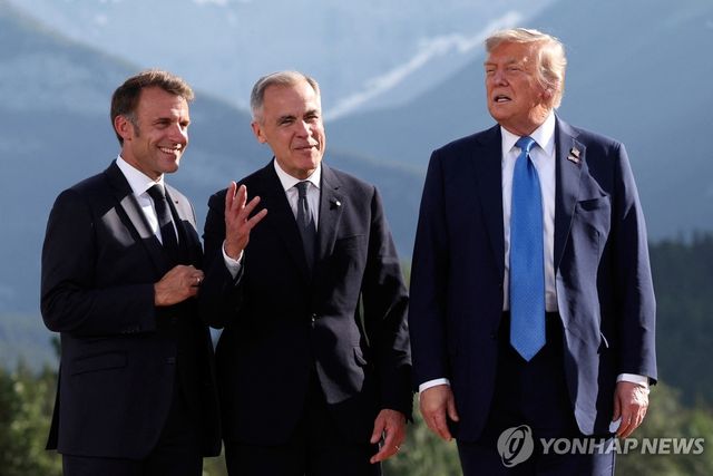 G7 정상회의에 참석한 각국 정상들