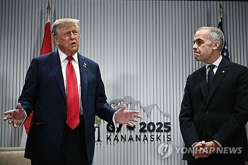 도널드 트럼프 미국 대통령과 마크 카니 캐나다 총리