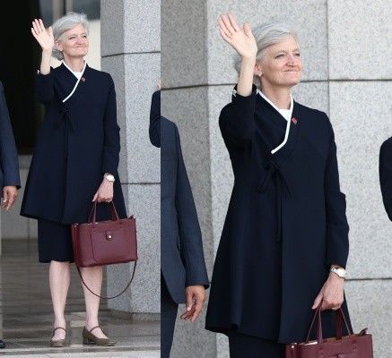 한복 입은 모휘니 주한 캐나다 대사