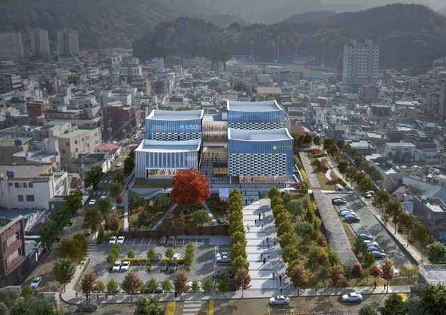 남해군 신청사 조감도