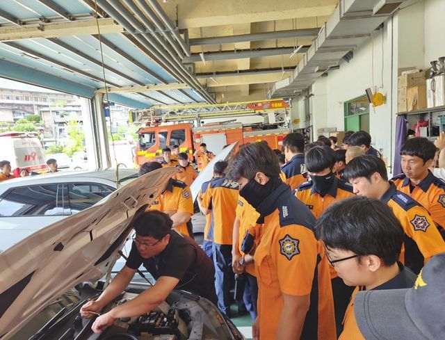 강원소방, 친환경 자동차 화재 대응력 강화 교육