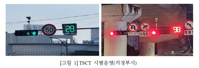 차량 신호등 잔여시간 표시장치