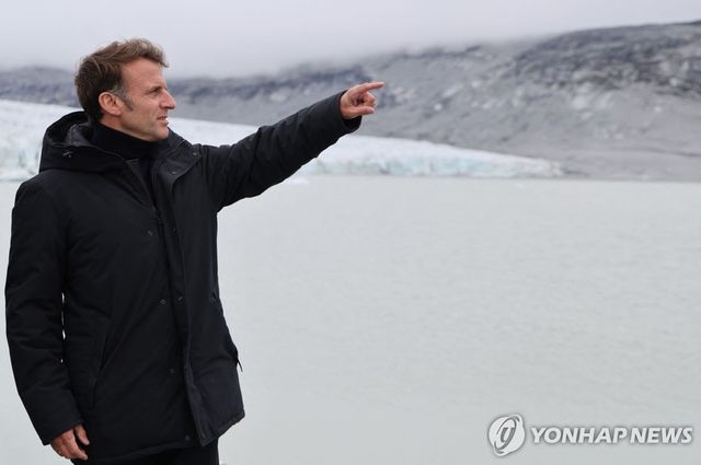 그린란드 방문한 마크롱 프랑스 대통령