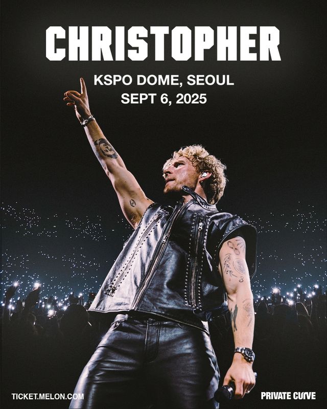 크리스토퍼 내한공연 포스터