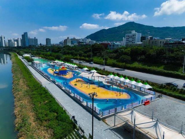 중랑천 물놀이장 