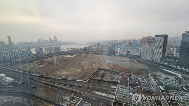 용산국제업무지구가 들어설 서울 용산정비창 부지