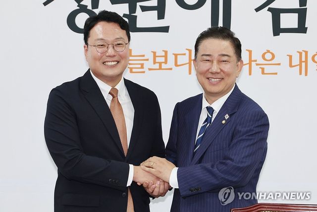 개혁신당 예방한 김병기 원내대표