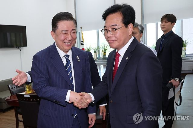 김병기·송언석 원내대표 회동