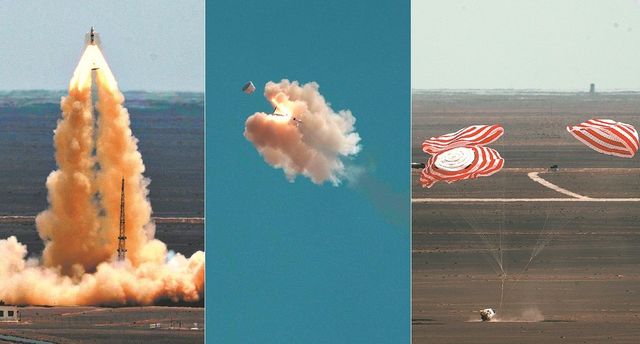 멍저우 무고도 비상탈출 시험