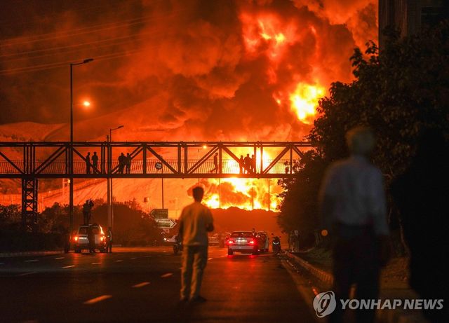 폭격 당한 테헤란