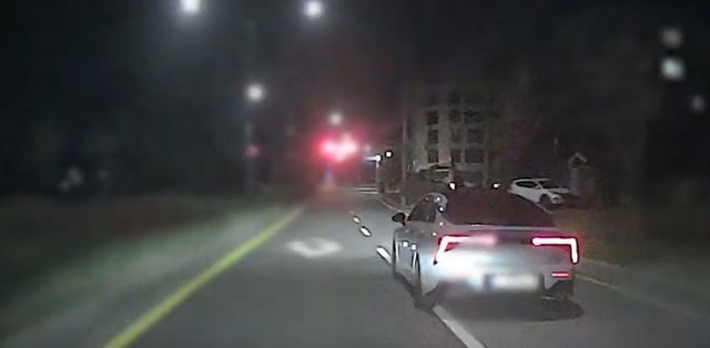 A씨가 도주하는 모습