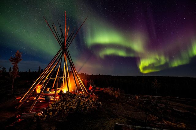 옐로나이프의 오로라 [캐나다관광청 제공] 