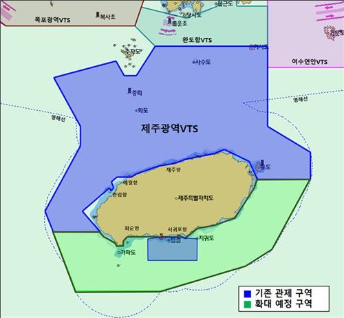 제주광역해상교통관제센터 관제구역