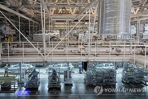 중국의 한 자동차 공장