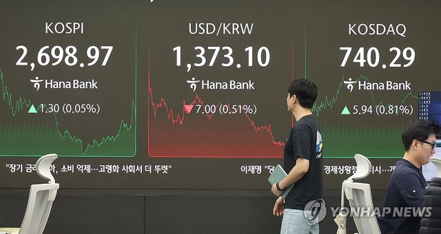 코스피 강보합 마감, 코스닥 강세