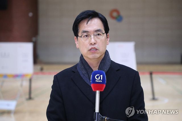 양양군수 주민소환 사전투표장 점검 마친 행정안전부