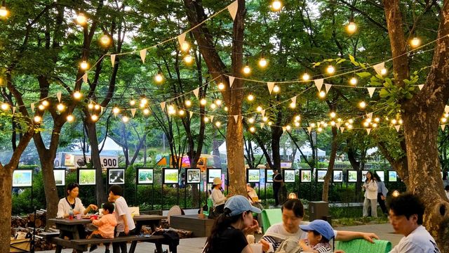 보라매공원에 조성된 숲속 휴식공간 모습