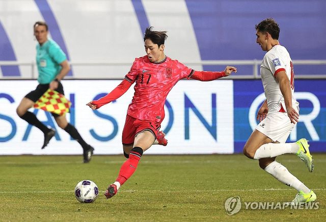 후반전 교체 출전한 양민혁