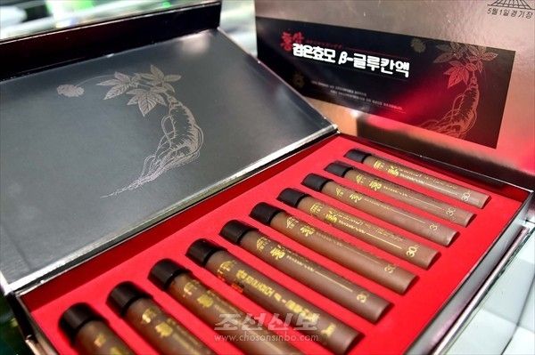 북한 오일건강식품생산소가 만든 '홍삼검은효모β-글루칸액'