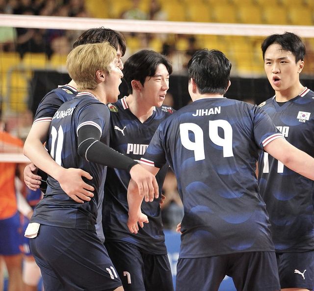 '임동혁 23점' 남자배구, 네덜란드 2차 평가전서 3-1 역전승