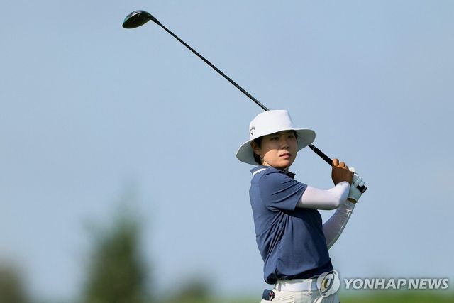 이소미의 2라운드 경기 모습