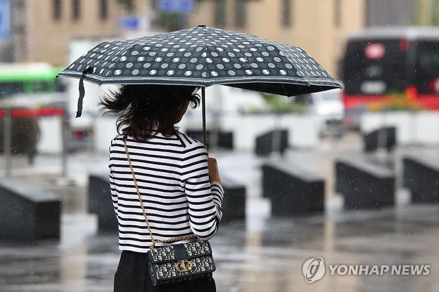 장맛비에 바람까지