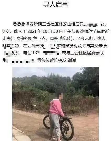 당시 실종 아동 찾기 공고문