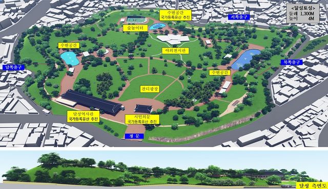 달성 토성 복원 조감도